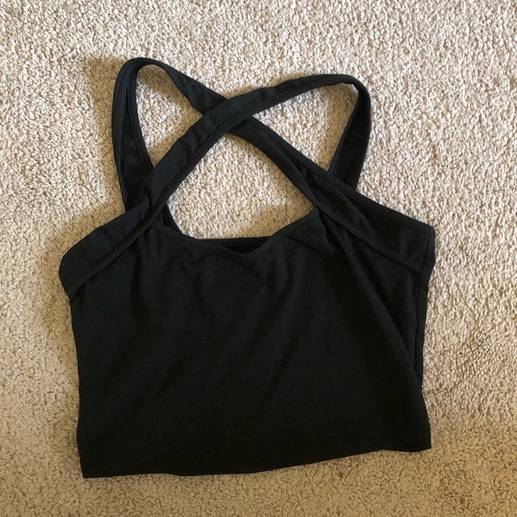 Cross Front Crop Top - Picture 3 of 10